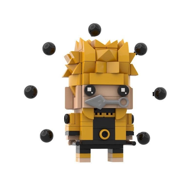 Anime Ninja Hero BrickHeadz Building Kit | LEGO-Compatible MOC - 43