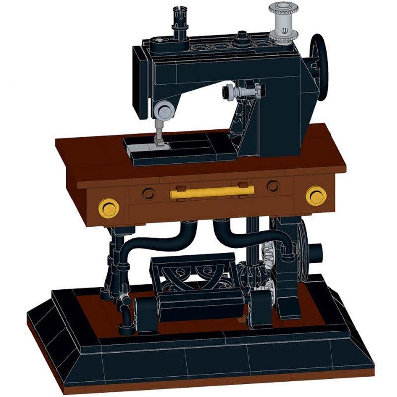 Antique Singer Manual Machine Building Kit | Compatible MOC - 1