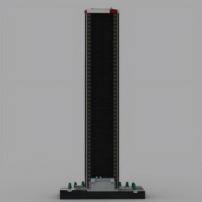 Aon Center LA Skyscraper Building Kit | 1/650 Scale LEGO-Compatible MOC - 2