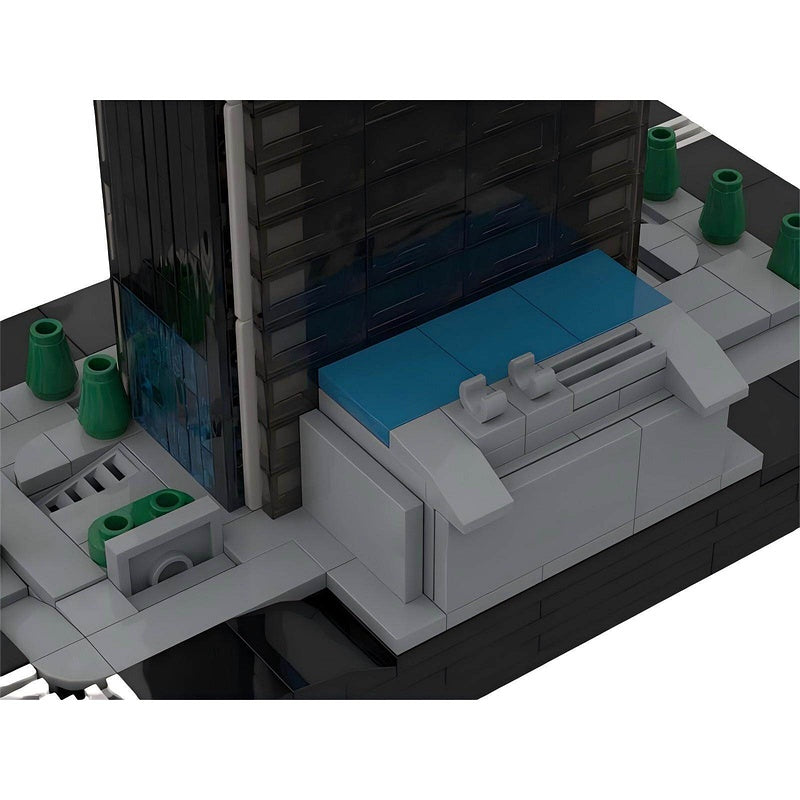 Aon Center LA Skyscraper Building Kit | 1/650 Scale LEGO-Compatible MOC - 6