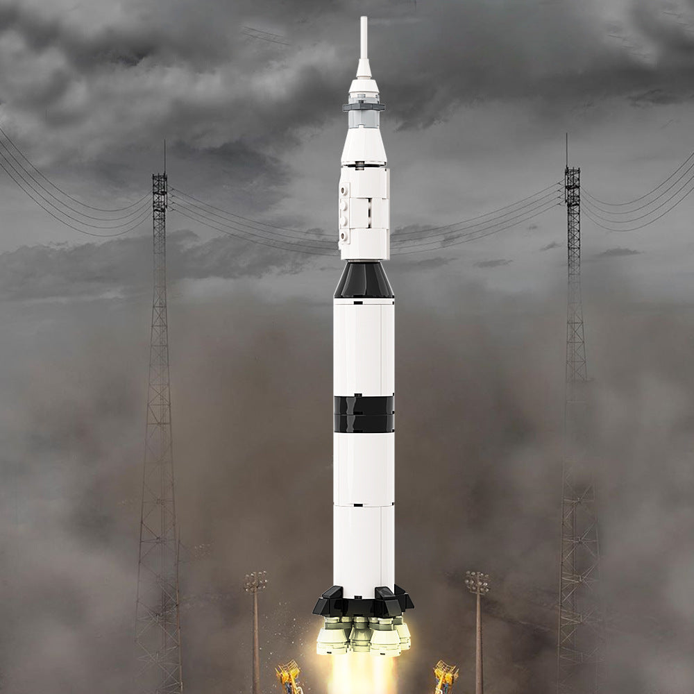Apollo Saturn V Launch Vehicle Building Kit | LEGO-Compatible MOC - 3