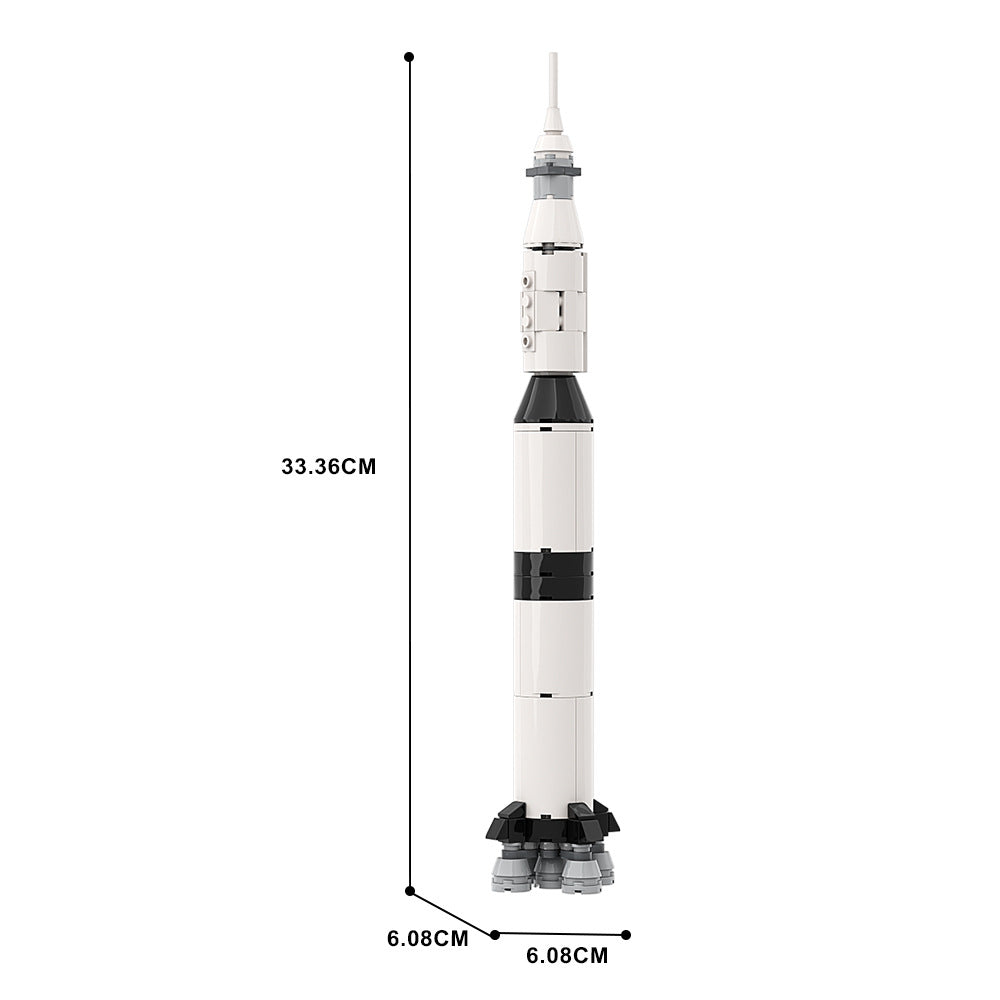 Apollo Saturn V Launch Vehicle Building Kit | LEGO-Compatible MOC - 5