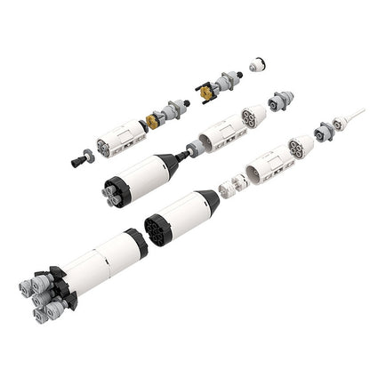 Apollo Saturn V Launch Vehicle MOC Building Kit | Space Rocket Model - 2