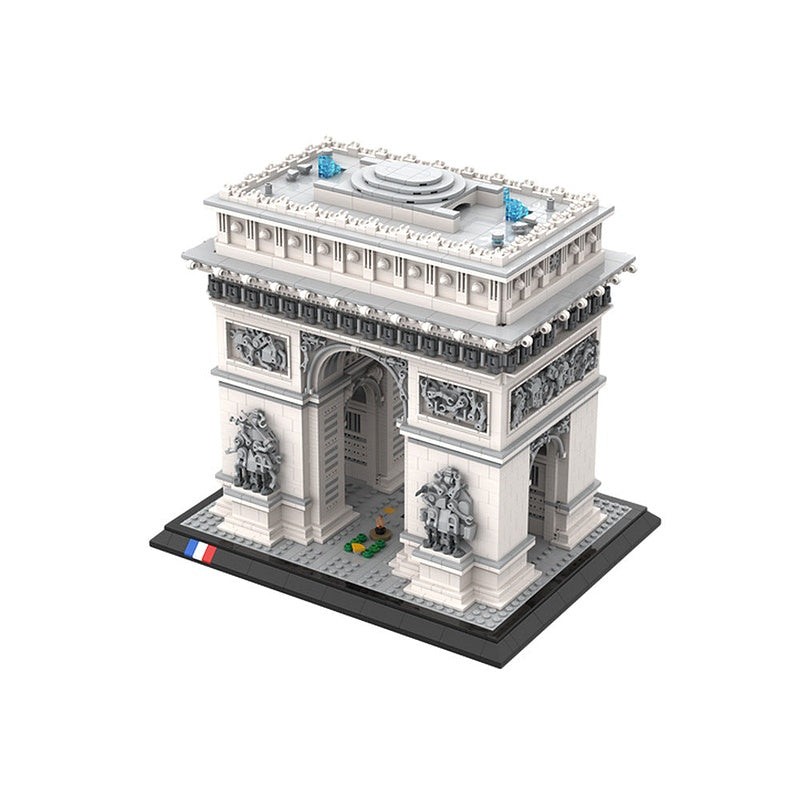 Arc De Triomphe MOC Historic Landmark Architecture Building Kit - 4