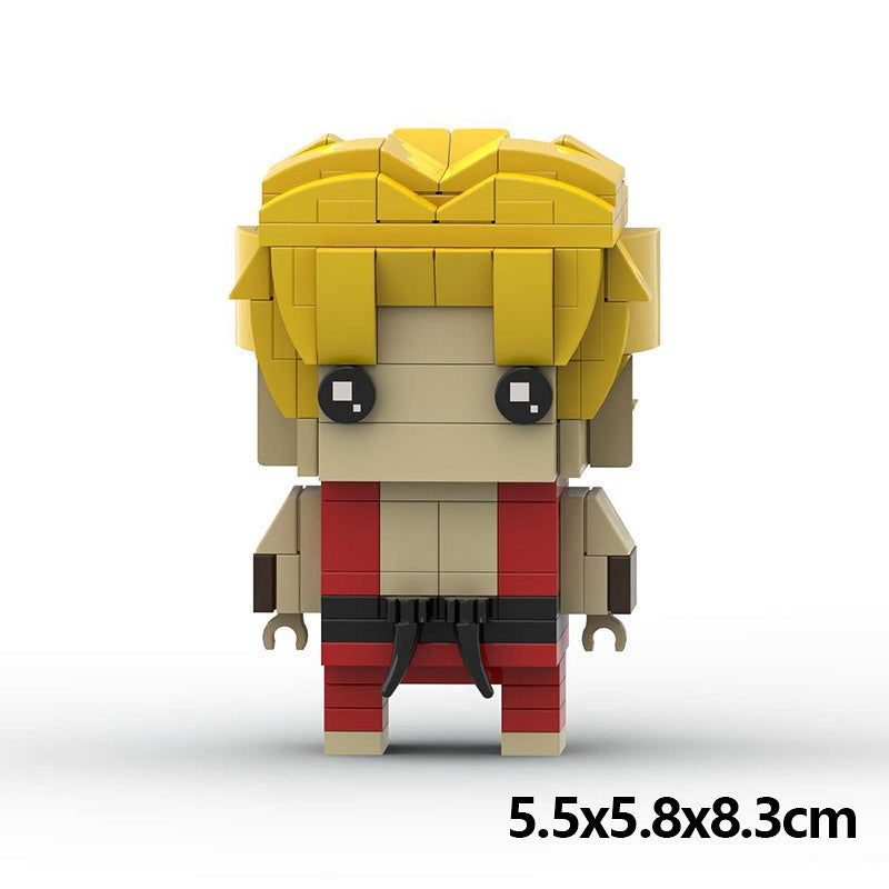 Arcade Fighting Game Brickheadz Building Kit | LEGO-Compatible MOC - 9