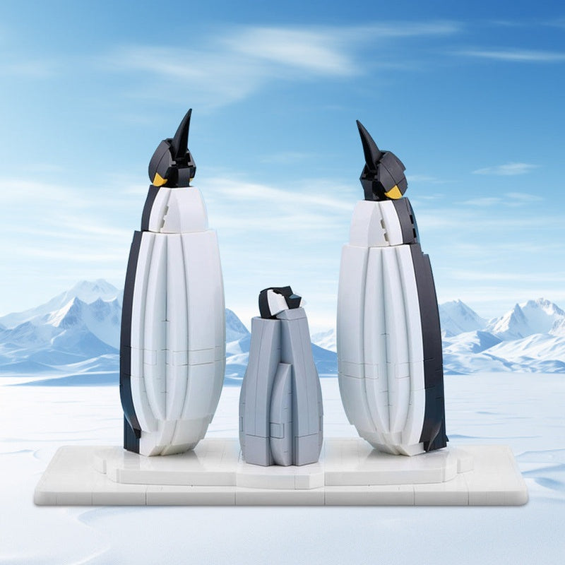 Arctic Penguin Family MOC Building Kit | Animal Display Model Building Kit - 2