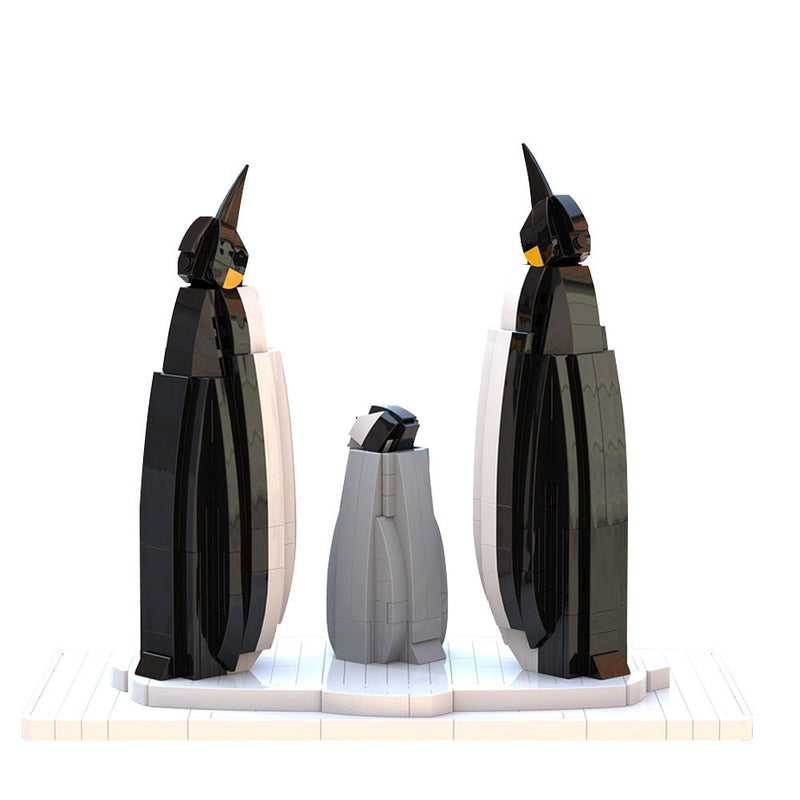 Arctic Penguin Family MOC Building Kit | Animal Display Model Building Kit - 4