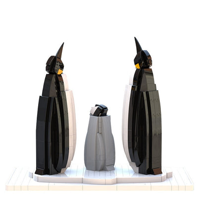 Arctic Penguin Family MOC Building Kit | Animal Display Model Building Kit - 4