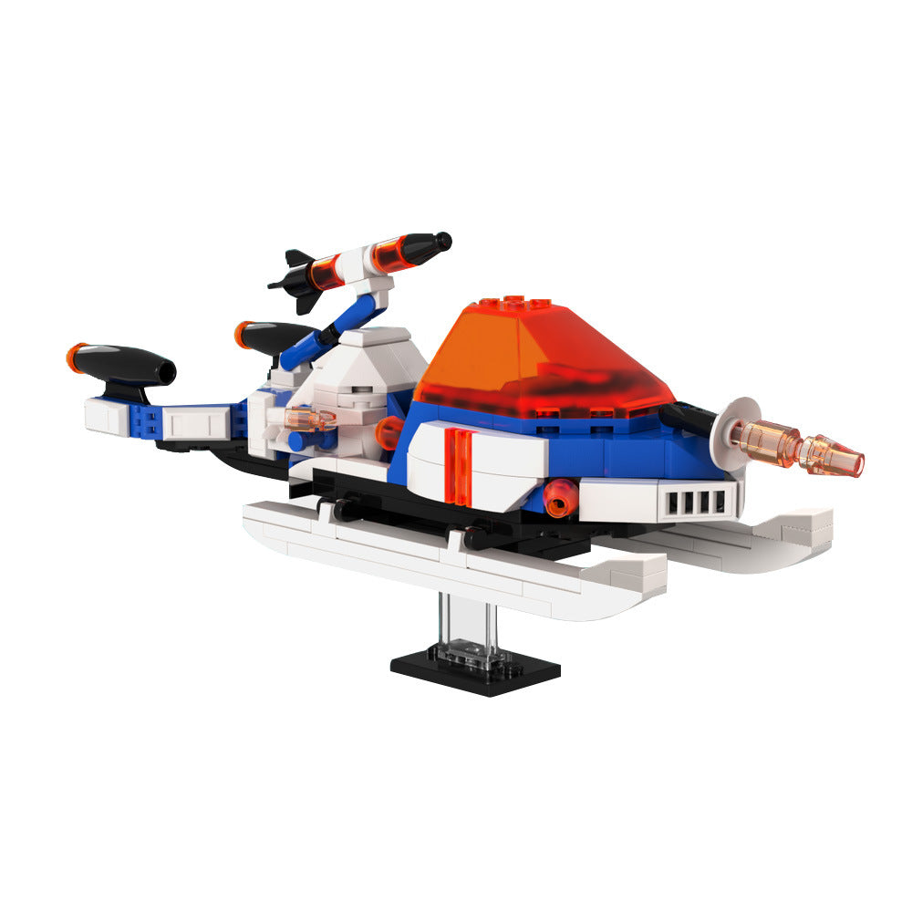 Arctic Space Explorer Airspeeder Building Kit | Space Champions | Compatible MOC - 1