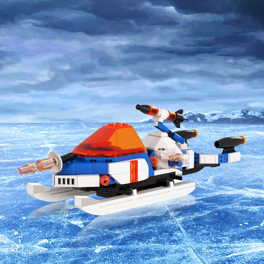 Arctic Space Explorer Airspeeder Building Kit | Space Champions | Compatible MOC - 3