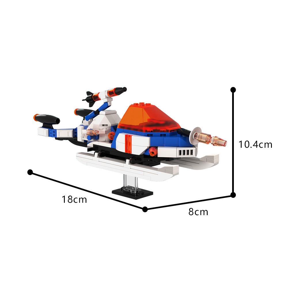 Arctic Space Explorer Airspeeder Building Kit | Space Champions | LEGO-Compatible MOC - 4