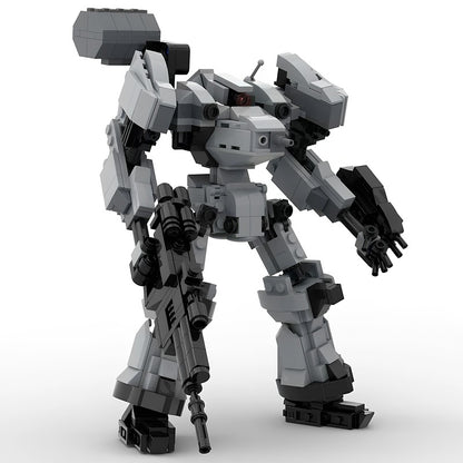 Armored Booster & Energy Blade Combat Mech MOC Building Kit - 2