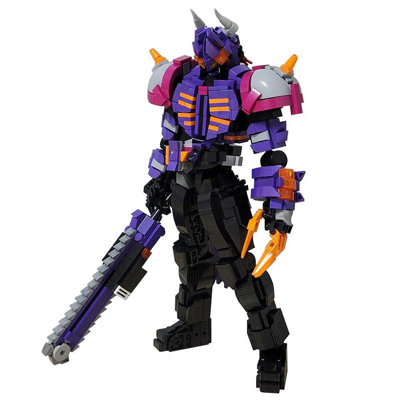 Armored Bull Warrior Figure Building Kit | LEGO-Compatible MOC - 1