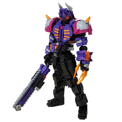 Armored Bull Warrior Figure Building Kit | LEGO-Compatible MOC - 1