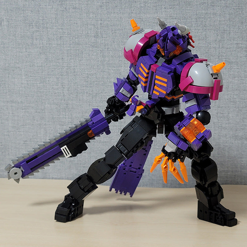 Armored Bull Warrior Figure Building Kit | LEGO-Compatible MOC - 4