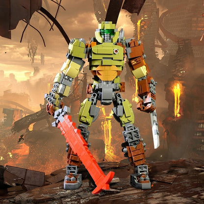 Armored Demon Hunter Sci-Fi Warrior MOC Figure Building Kit - 3