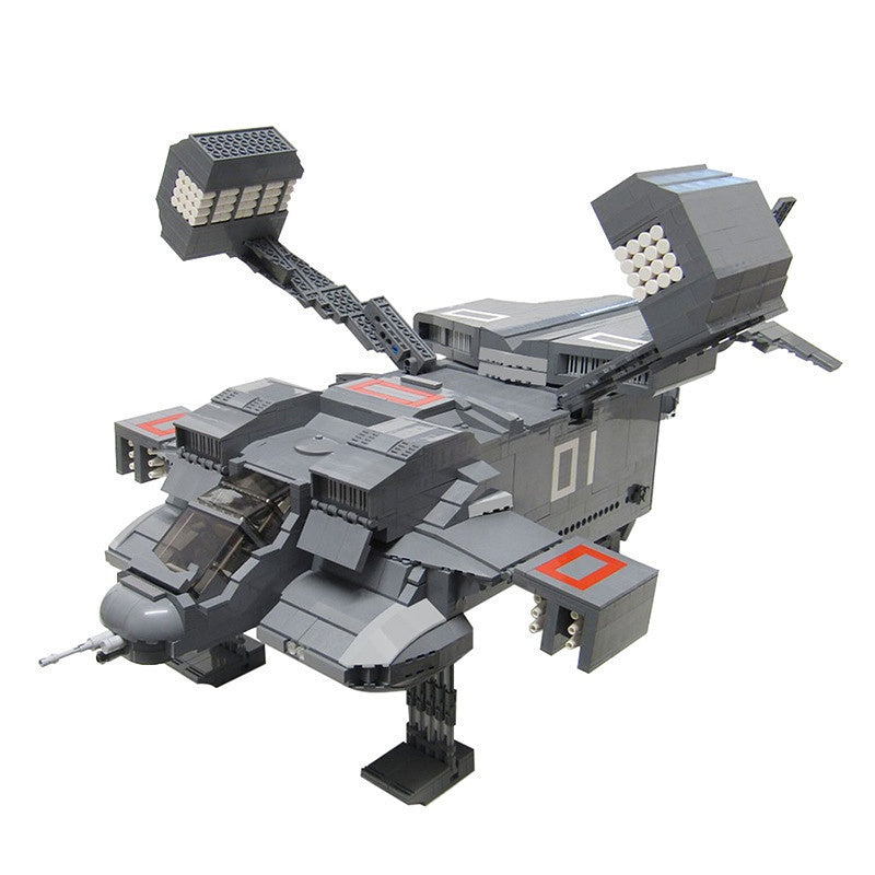 Armored Orbital Dropship MOC Building Kit | Missile-Pod Gunship - 1