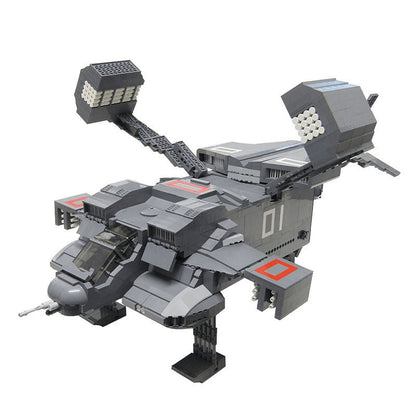 Armored Orbital Dropship MOC Building Kit | Missile-Pod Gunship - 5