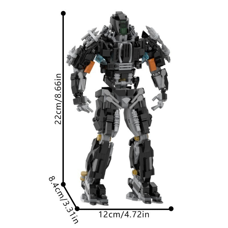 Armored Sci-Fi Mecha MOC Robot Figure Building Kit | Display Model - 3