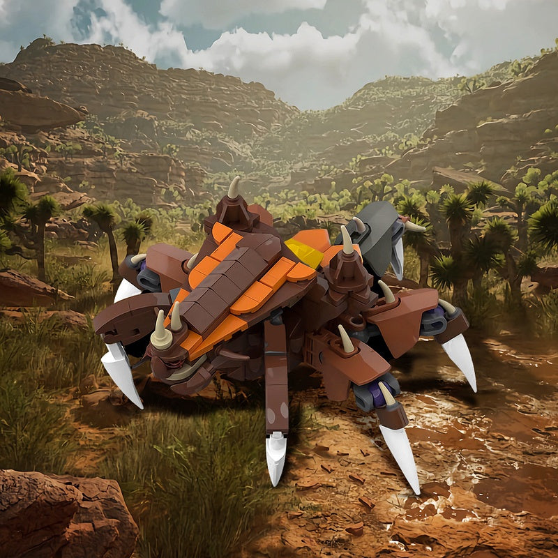 Armored Spined Burrower MOC Building Kit | Alien Creature - 2