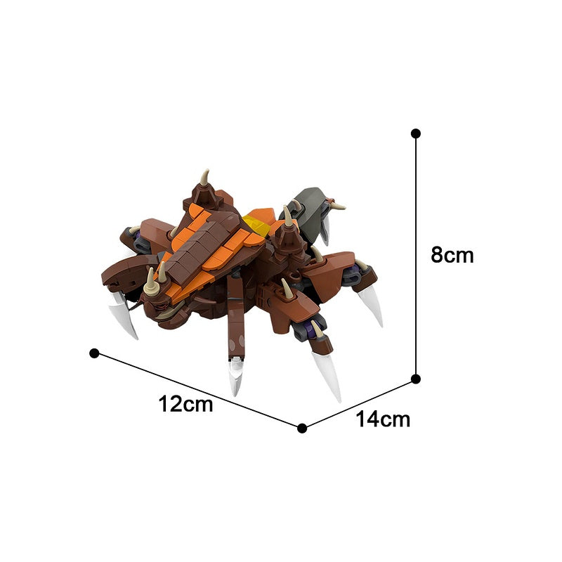 Armored Spined Burrower MOC Building Kit | Alien Creature - 4