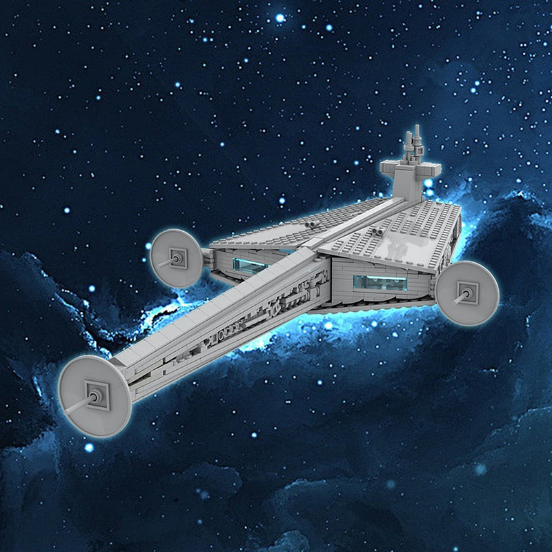 Arrestor-Class Tractor Beam Cruiser Building Kit | LEGO-Compatible MOC - 1