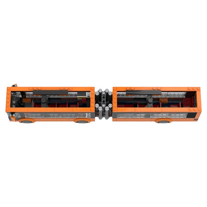 Articulated City Transit Bus MOC Vehicle Building Kit - 3
