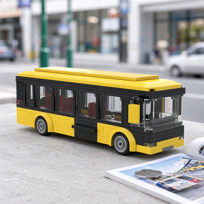 Articulated City Transit Bus MOC Vehicle Building Kit - 5