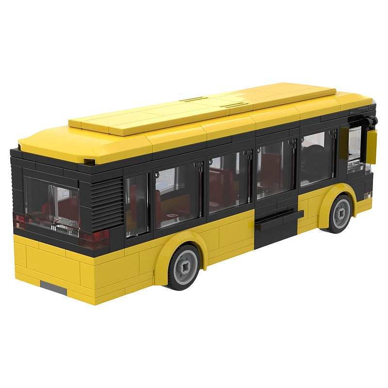 Articulated City Transit Bus MOC Vehicle Building Kit - 6