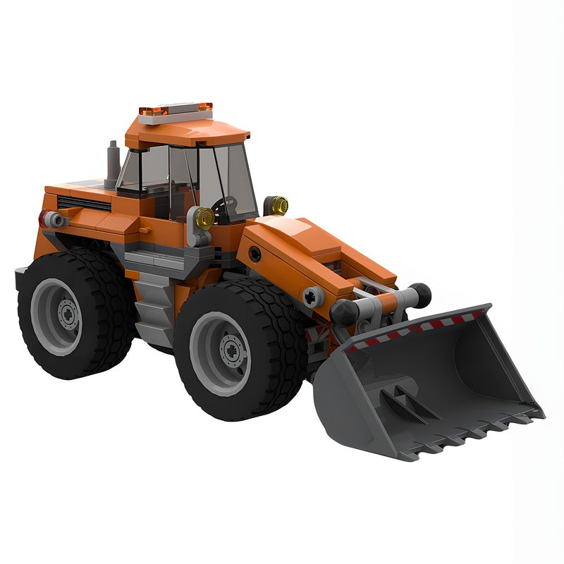 Articulated Construction Wheel Loader MOC Building Kit - 2