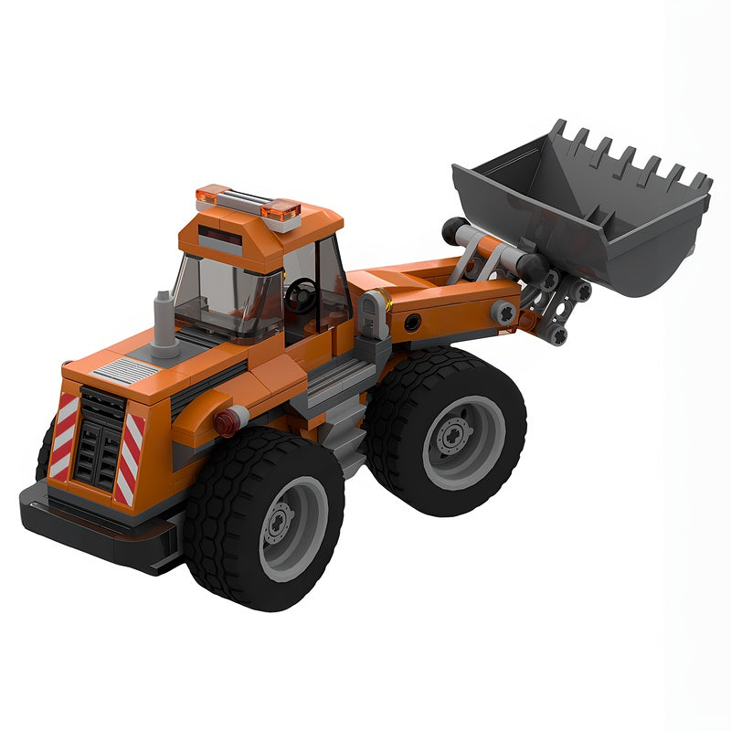 Articulated Construction Wheel Loader MOC Building Kit - 4