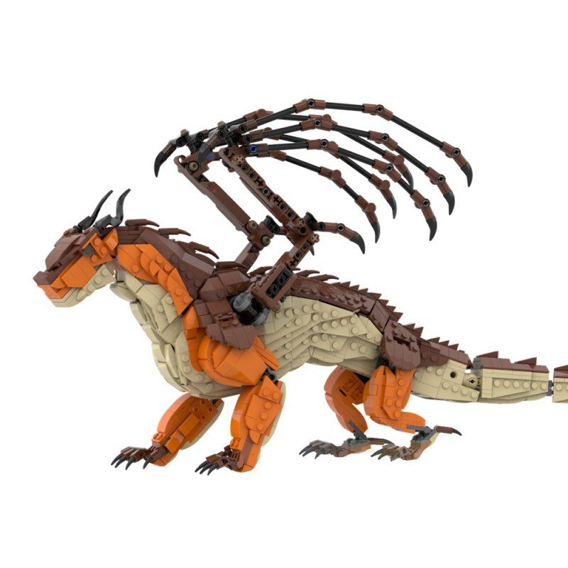 Articulated Mud Dragon MOC Building Kit | Compatible MOC - 4