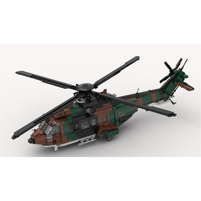 AS532 Cougar Tactical Utility Helicopter MOC Building Kit | 1:35 Scale - 3