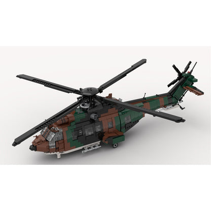 AS532 Cougar Tactical Utility Helicopter MOC Building Kit | 1:35 Scale - 3