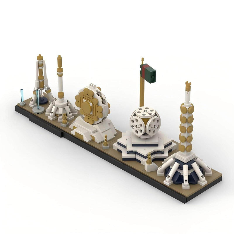 Ashgabat Skyline Building Kit | LEGO-Compatible MOC - 1