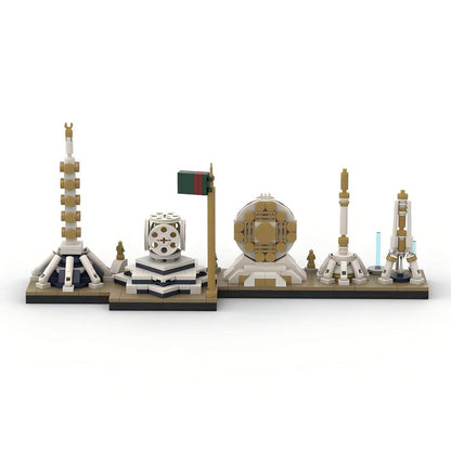 Ashgabat Skyline Building Kit | LEGO-Compatible MOC - 4