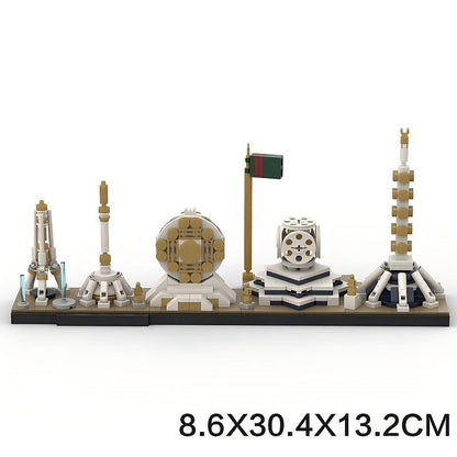 Ashgabat Skyline Building Kit | LEGO-Compatible MOC - 5
