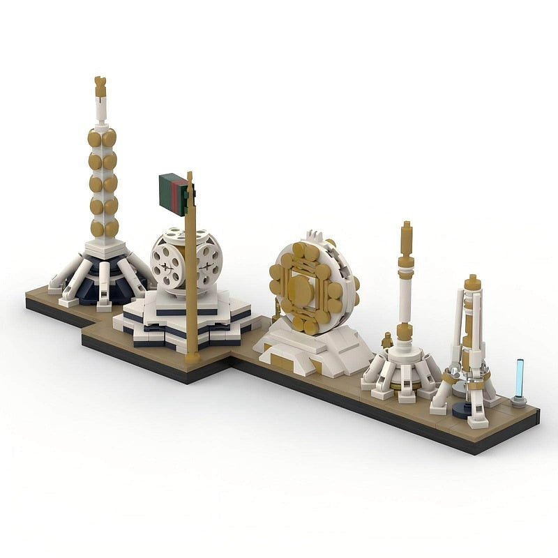 Ashgabat Skyline MOC Building Kit | Central Asia City Architecture Model - 2