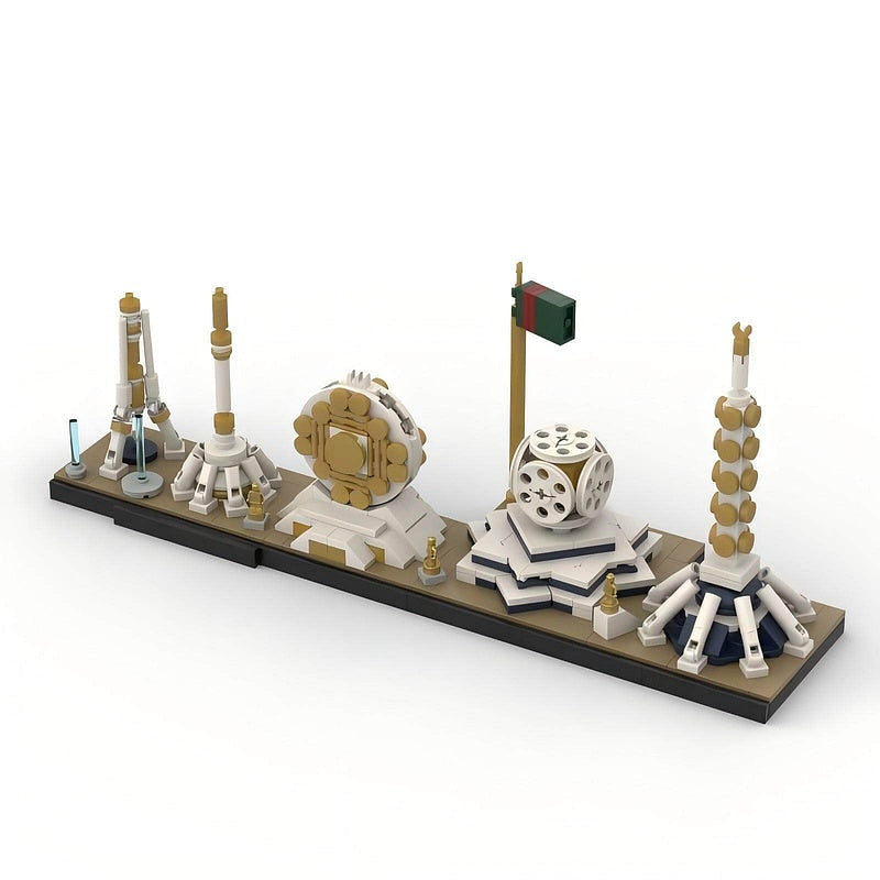 Ashgabat Skyline MOC Building Kit | Central Asia City Architecture Model - 3