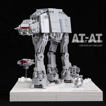 Assault Walker Battle Walker on Snowy Battlefield Building Kit | LEGO-Compatible MOC - 2