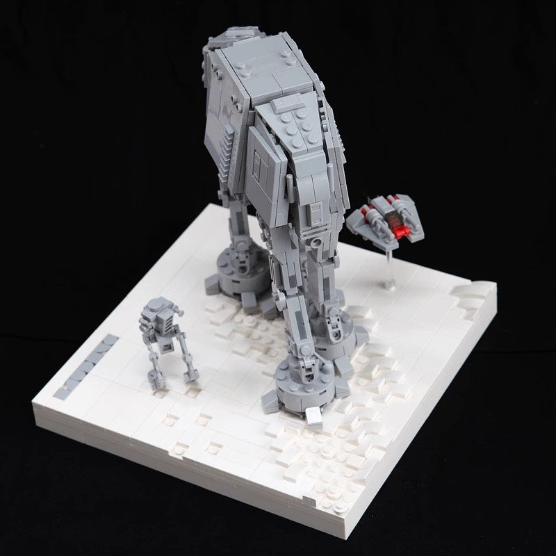 Assault Walker Battle Walker on Snowy Battlefield Building Kit | LEGO-Compatible MOC - 3