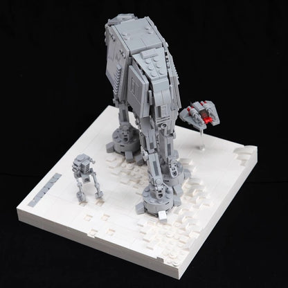 Assault Walker Battle Walker on Snowy Battlefield Building Kit | LEGO-Compatible MOC - 3