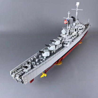 Atlanta Class Cruiser MOC Building Kit | WWII Naval Warship Model - 4