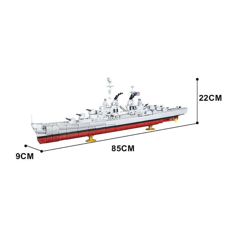 Atlanta Class Cruiser MOC Building Kit | WWII Naval Warship Model - 5