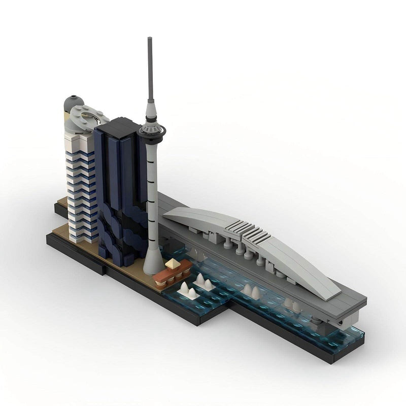 Auckland Skyline Building Kit | New Zealand Landmarks LEGO-Compatible MOC - 2