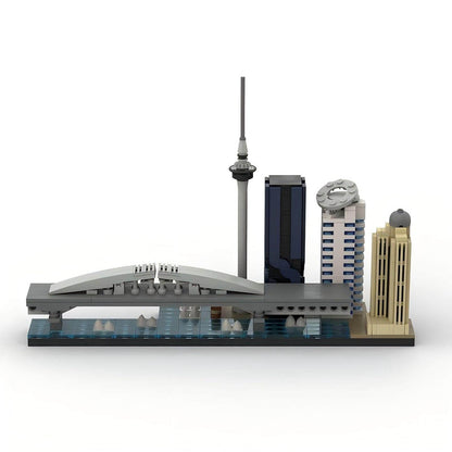 Auckland Skyline Building Kit | New Zealand Landmarks LEGO-Compatible MOC - 4