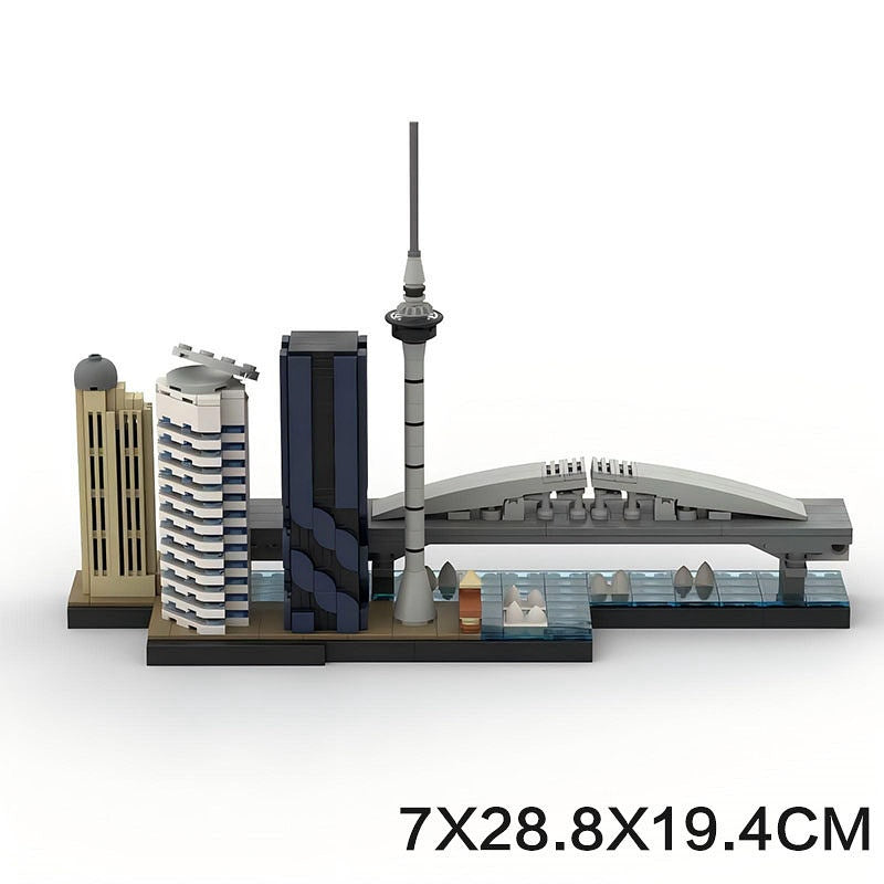 Auckland Skyline Building Kit | New Zealand Landmarks LEGO-Compatible MOC - 5