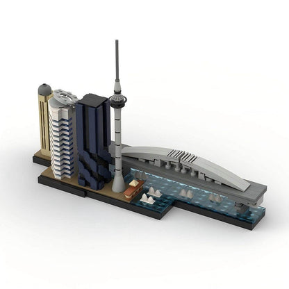 Auckland Skyline MOC City Landmark Building Kit | New Zealand Skyline Model - 1