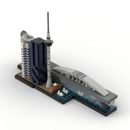 Auckland Skyline MOC City Landmark Building Kit | New Zealand Skyline Model - 2