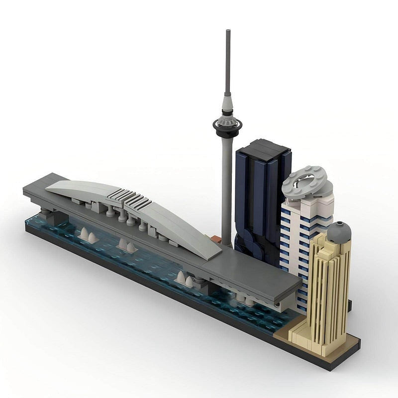 Auckland Skyline MOC City Landmark Building Kit | New Zealand Skyline Model - 3